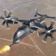 Illustration for article titled Expect this kind of giant drone gunship in the next decade